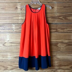 Umgee Vibrant Orange and Black Mini Dress